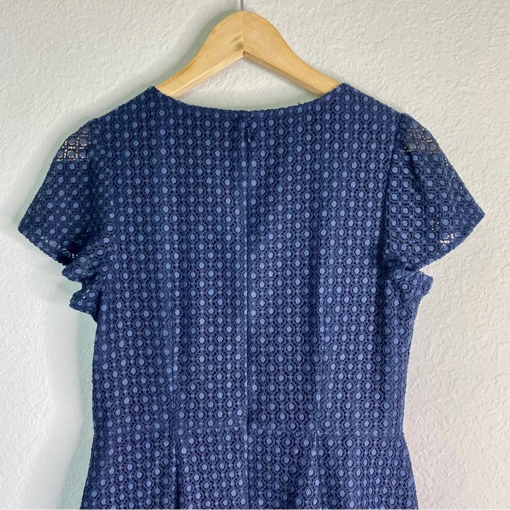 Ann Taylor Loft Navy Crochet Dress - Picture 7 of 11